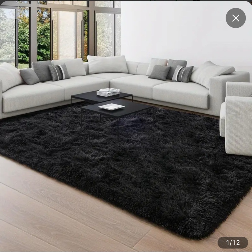 Luxurious Fluffy Large Shag Rug  Ultra Soft, Plush, Fuzzy, Durable 5x8ft